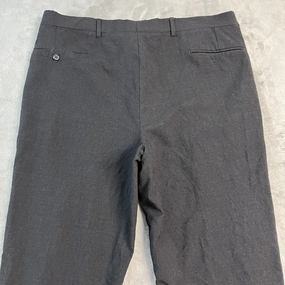Jos A Bank Executive Collection Black 100% Wool Dress Pants Mens 37x28 USA Made